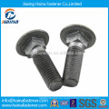 Zinc plateado DIN607 Carriage Bolt Ribbed Neck